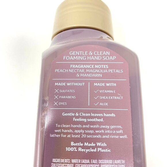 Bath & Body Works Pink Peach Blossom Foaming Hand Soaps Fruity Set Of 2 - Picture 5 of 6